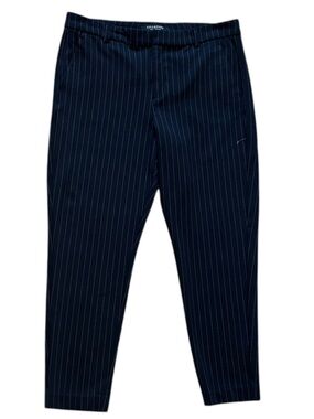 Liverpool Navy Pinstripe Cropped Pants NWOT